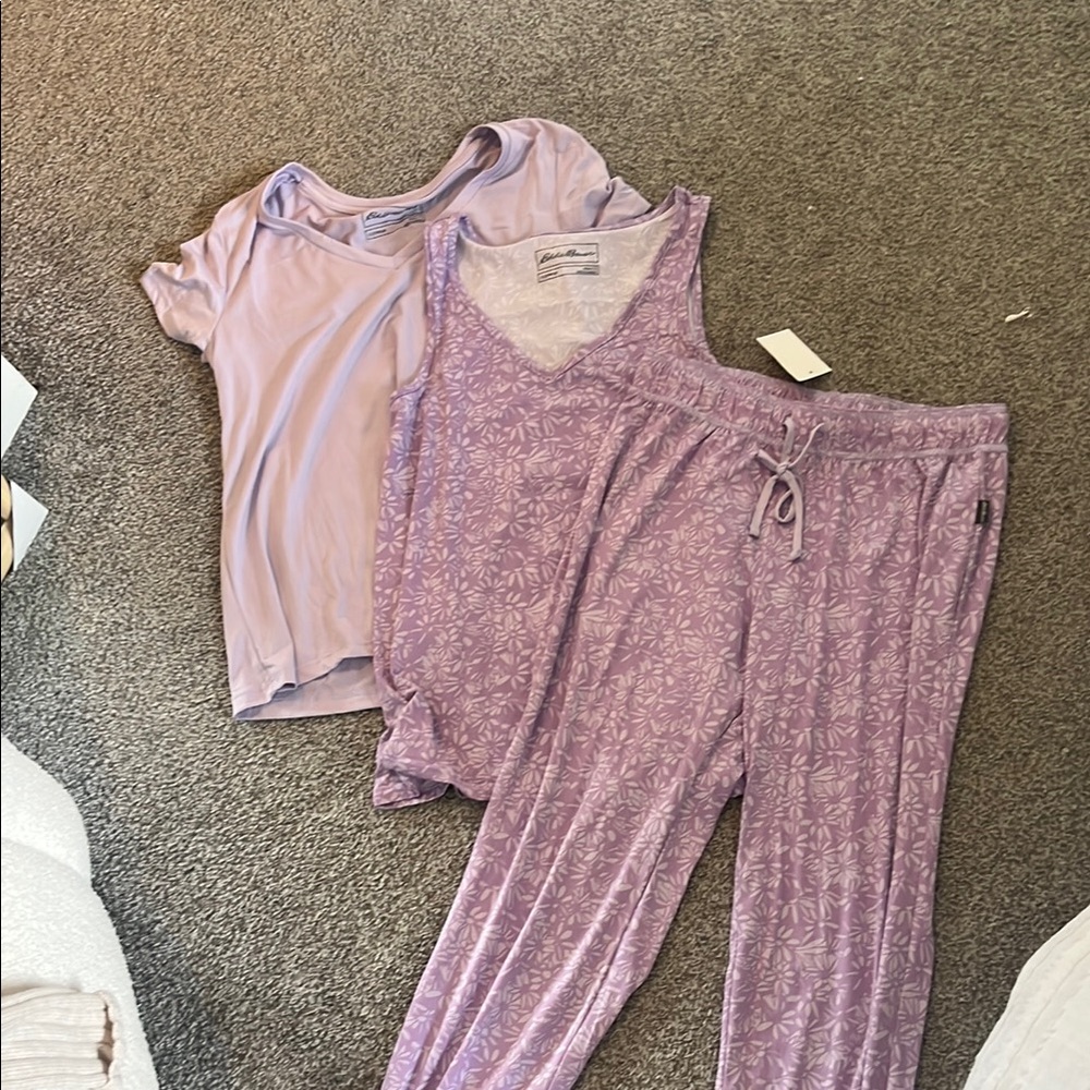 Eddie Bauer Purple Pajama Set Intimates & Sleepwear